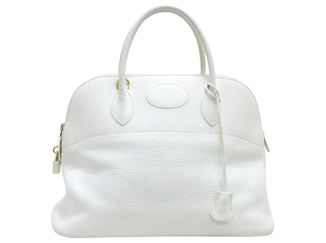 Hermès Bolide White Leather  ref.885842