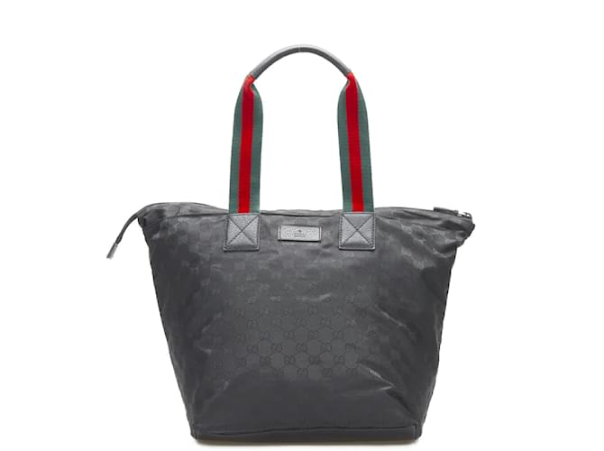 Gucci GG Canvas Tote Bag 131231 Black Cloth  ref.886081