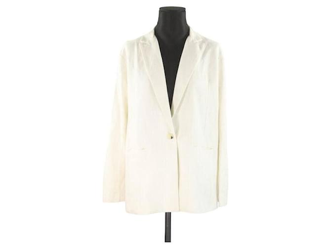 maje chaqueta 40 Blanco Algodón  ref.886344