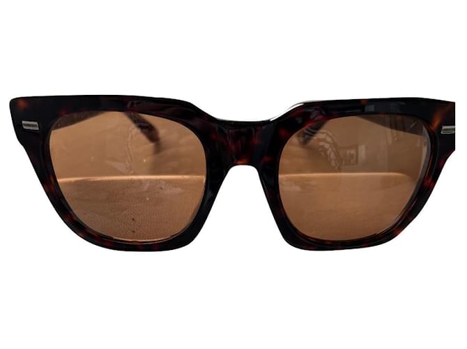 Gucci Óculos de sol Castanho escuro Plástico  ref.886671