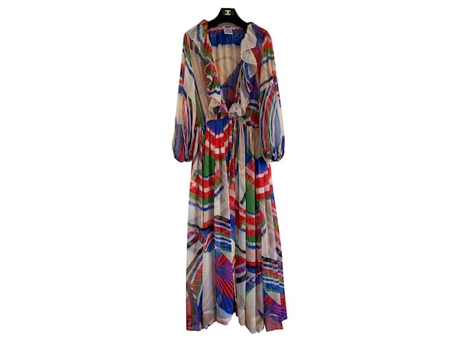 Chanel Dresses Multiple colors Silk  ref.886742