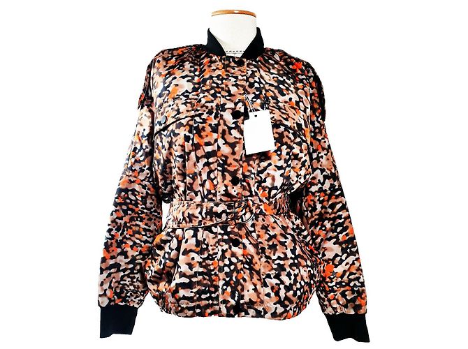 Autre Marque Lala Berlin Junis Face Jacket Animal Noise Orange Mehrfarben