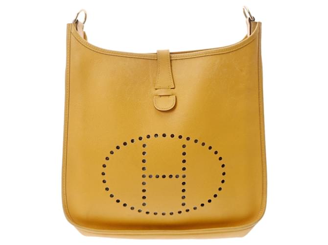 Hermès Evelyne Yellow Leather  ref.886790