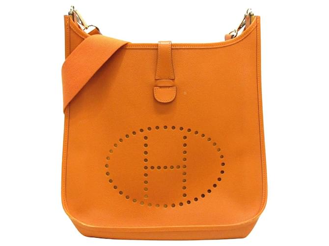 Hermès Evelyne Orange Leather  ref.886973