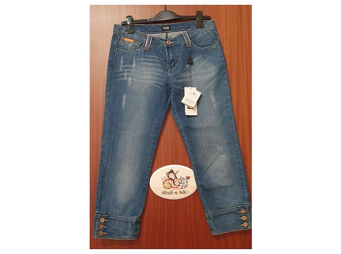 Vaqueros Dolce & Gabbana Azul Claro Algodón