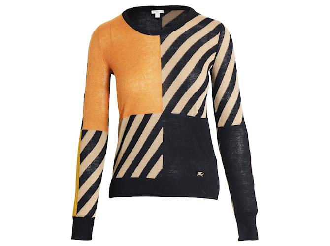 Burberry color block sweater best sale