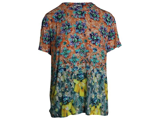 Mary Katrantzou Floral Print T Shirt in Multicolor Modal Multiple colors Cellulose fibre ref.887252 Joli Closet