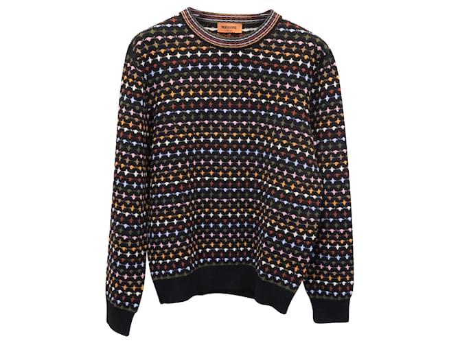 Missoni Crewneck Sweater in Multicolor Wool  ref.887280