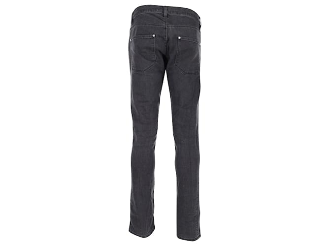Acne Studios Skinny Fit Jeans in Gray Denim Grey Cotton  ref.887484