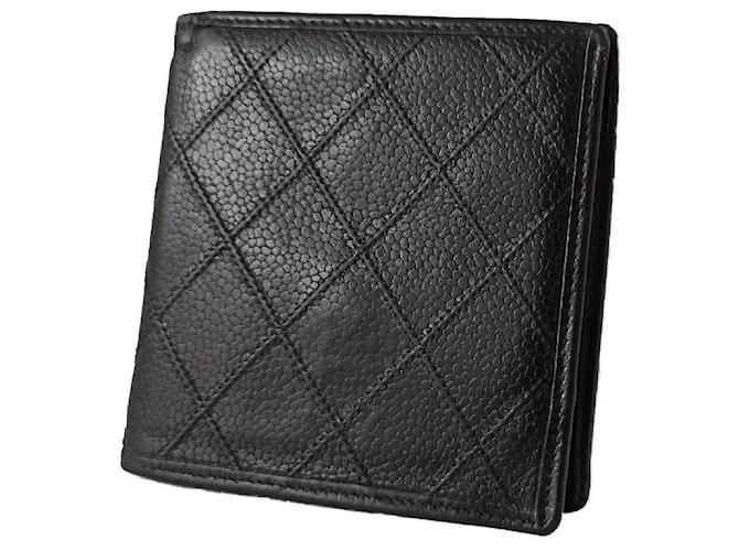 Chanel Black Caviar Leather Bifold Wallet Chanel | The Luxury Closet