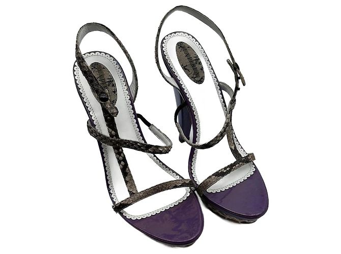 LA PERLA  Heels EU 38.5 Leather Purple