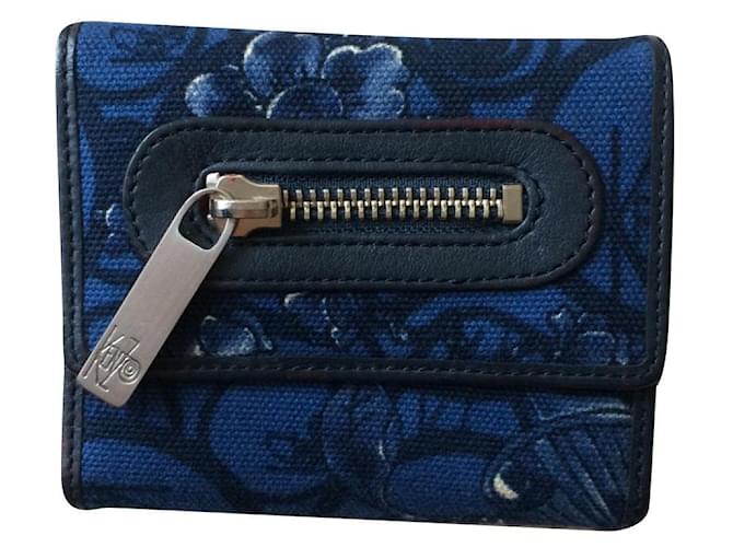 Kenzo Purses, wallets, cases Blue Leather  ref.887760