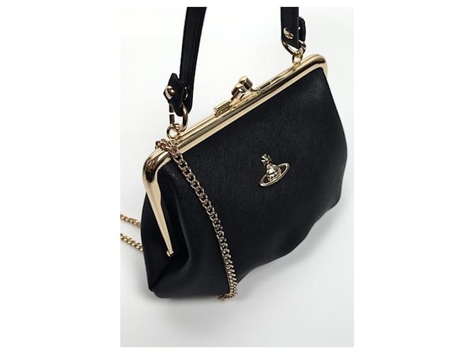 Vivienne Westwood Granny Frame Purse Crossbody Bag - Black