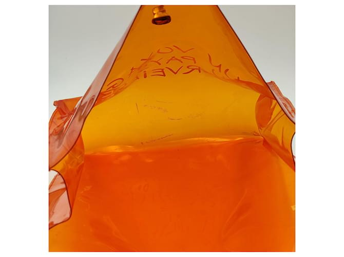 Hermès hermes kelly 40 sac à main en pvc Plastique Orange  ref.887807