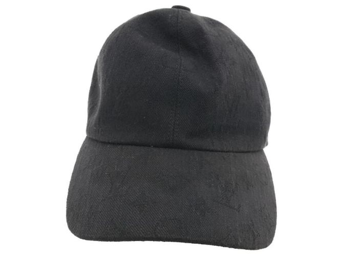 **Gorra de algodón negra de Louis Vuitton Negro