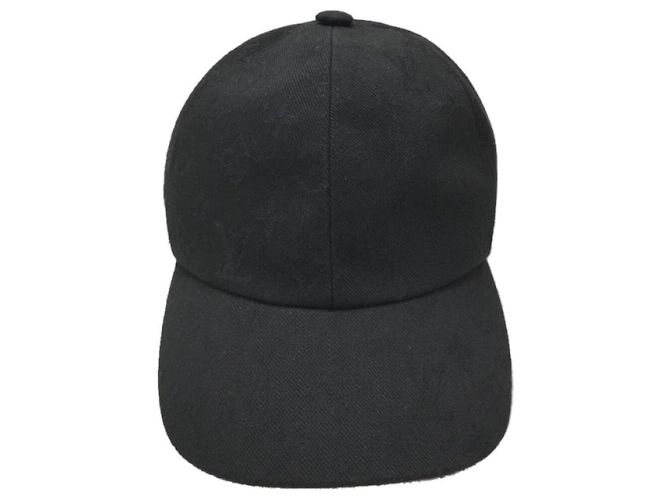 **Gorra de algodón negra de Louis Vuitton Negro