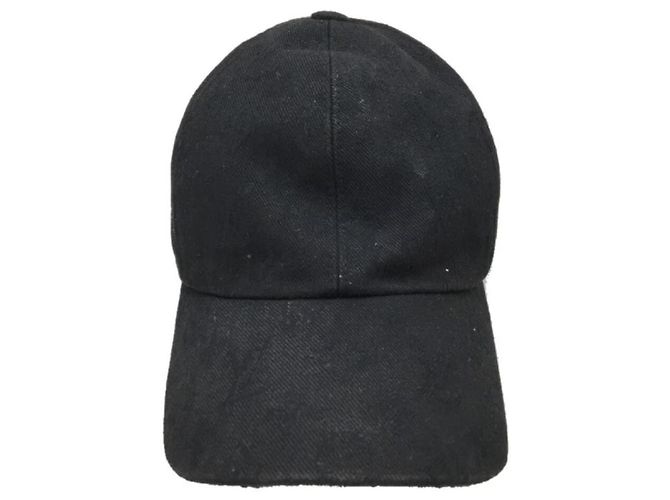 **Gorra de algodón negra de Louis Vuitton Negro