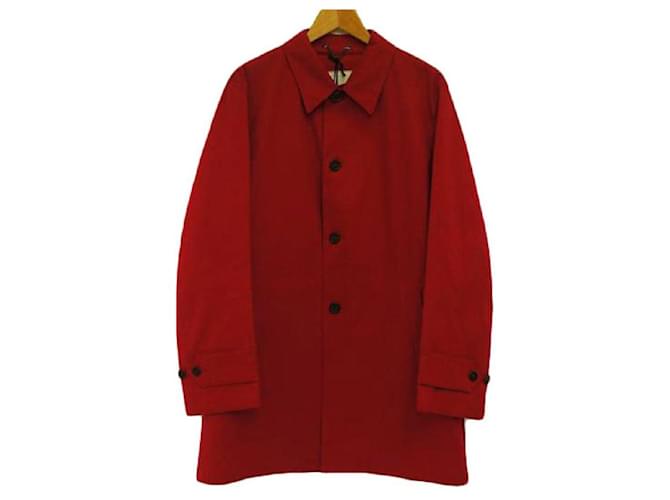 *Manteau à col rouge Prada Coton  ref.887870