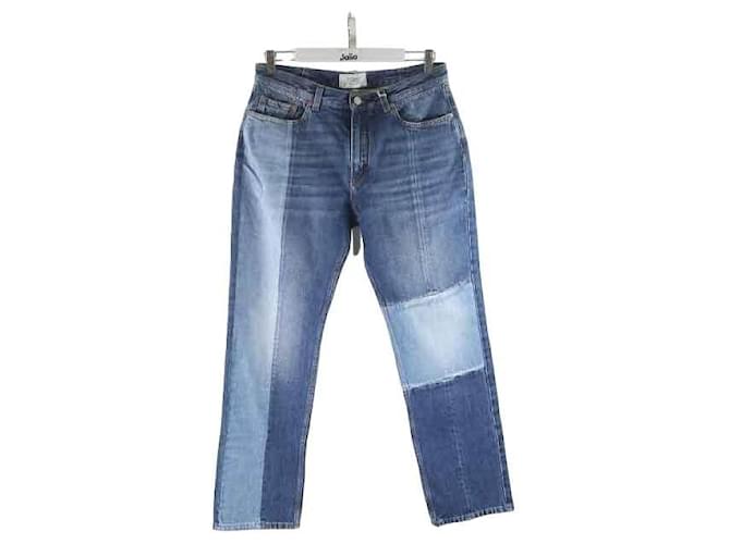 Givenchy Wide Leg Jeans 42 Blue Cotton  ref.888055