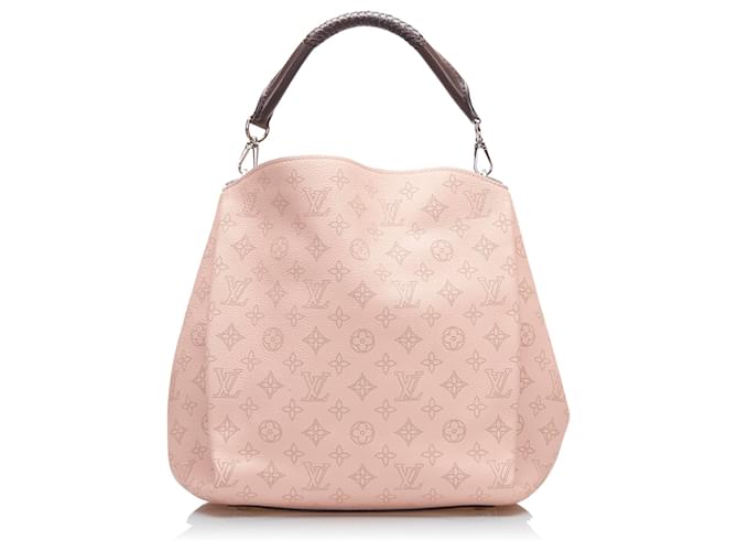 Louis Vuitton Powder Pink Mahina Leather Hobo Bag