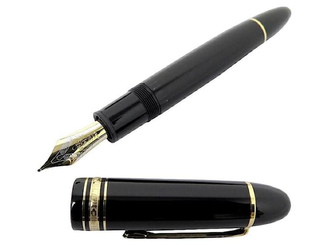 MEISTERSTUCK MONTBLANC FEATHER PEN 149 MB115384 IN BLACK RESIN FOUNTAIN PEN  ref.888388