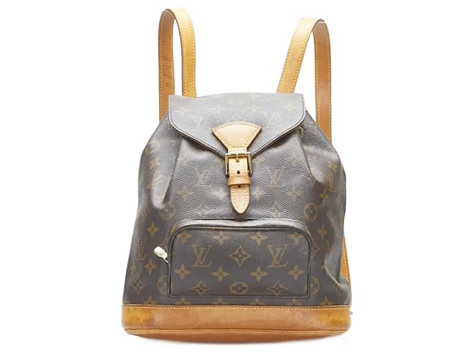 Louis Vuitton Monogram Montsouris MM M51136 Bag Rucksack Ladies