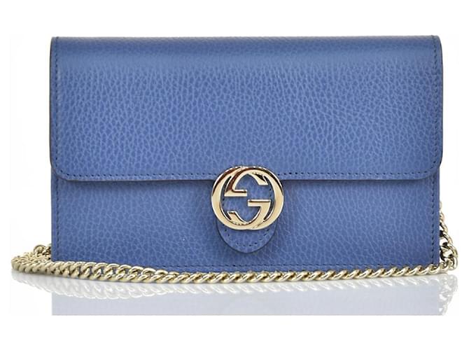 Gucci Shoulder bag Blue Mod. 510314 CAO0g 1226 Caspian Light blue Leather  ref.888575