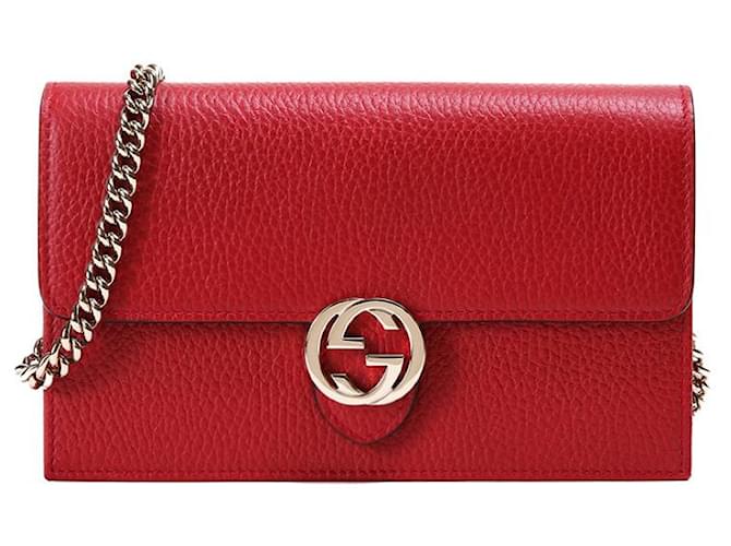 Gucci Shoulder Bag Red Woman Leather Dollar Calf Mod. 510314 CAO0g 6420  ref.888595
