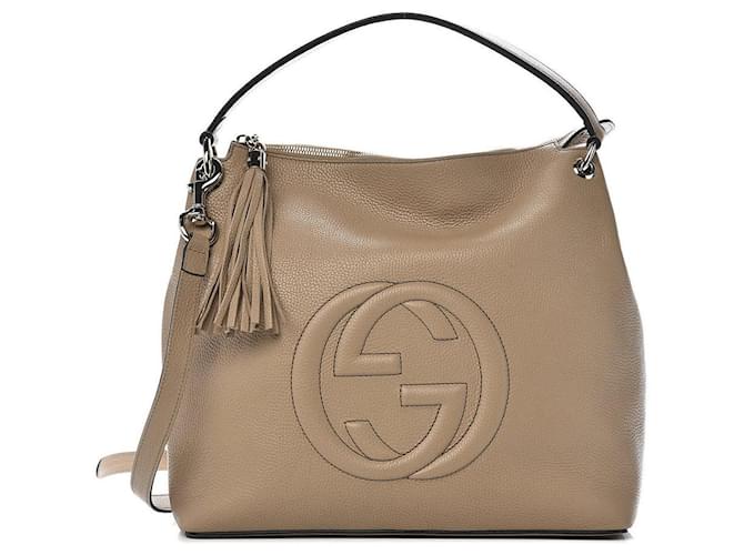 Gucci Handbag Soho Beige Woman Leather Cellarius Mod. 536194 a7M0g 2754  ref.888596