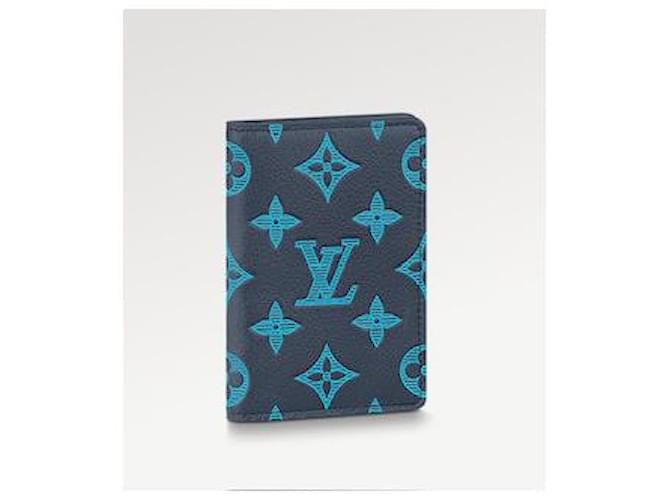 Louis Vuitton Organizador de bolso LV novo Azul Couro  ref.888599