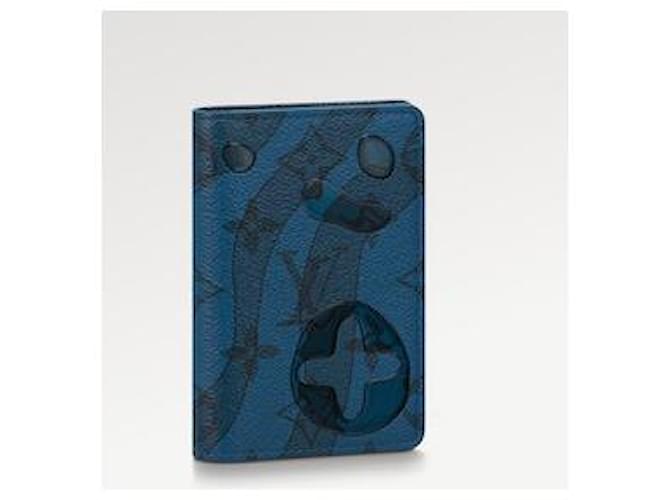 Louis Vuitton blue Canvas Pocket Organiser Wallet