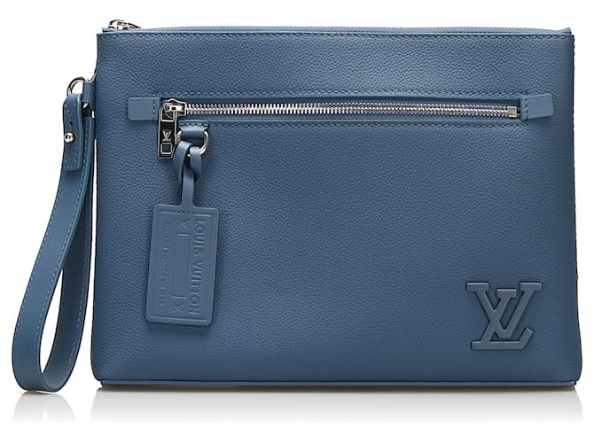 Blaue Aerogram-Starttasche von Louis Vuitton Leder Kalbähnliches Kalb  ref.888730