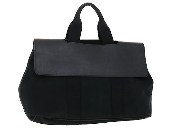 Hermès HERMES Valparaiso Hand Bag Canvas Black Auth bs4841 Cloth  ref.888925