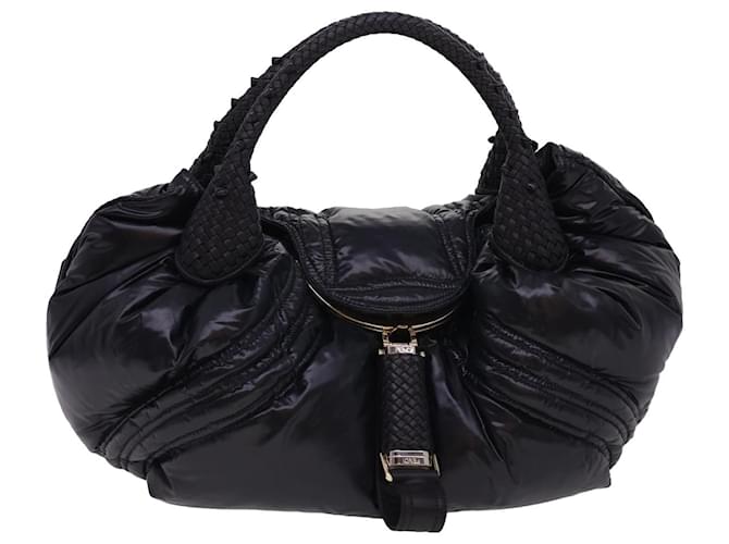 FENDI Spy Hand Bag Moncler Collaboration Nylon Black Auth yk6510 Nero  ref.888934