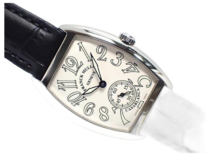 FRANCK MULLER Tonneau Curvex Casablanca silbernes Zifferblatt Originalware 7500S6 Herren Stahl  ref.888956