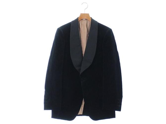 *GUCCI Gucci maßgeschneiderte Jacke für Herren Schwarz Seide Baumwolle Polyester Strahl  ref.888978