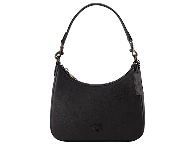 Sac à bandoulière Hobo - Coach - Cuir - Noir Veau façon poulain  ref.889181