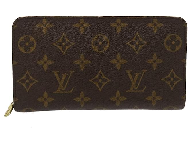 Louis Vuitton Portefeuille zippy Cinza Lona  ref.889664