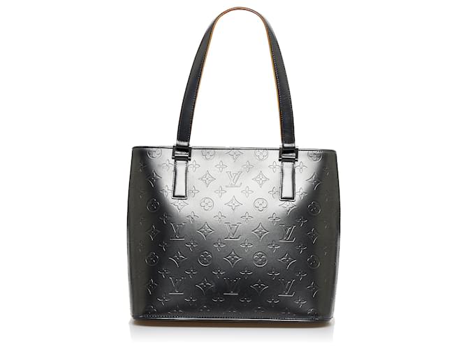 Louis Vuitton Black Monogram Mat Stockton Leather Pony-style calfskin  ref.889852