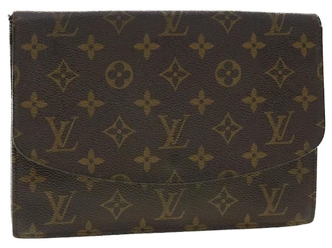 Louis Vuitton Monogram Pochette rabat 23 Clutch Bag M51931 LV Auth 40438 Cloth  ref.890009