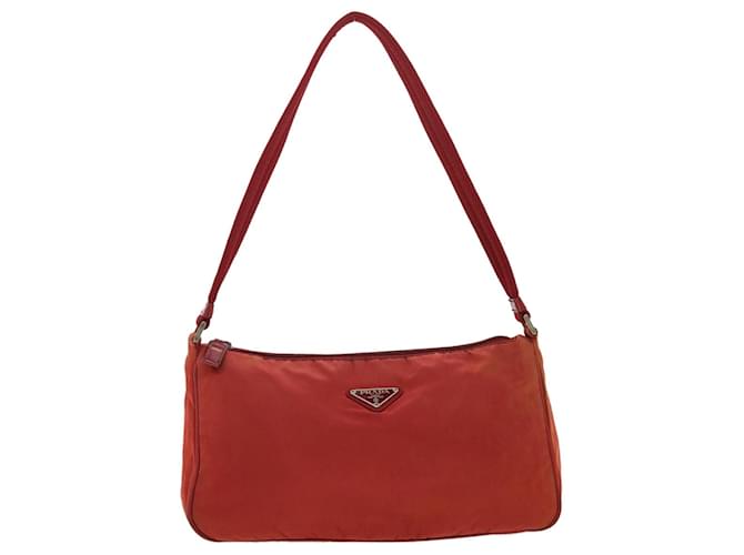 Prada Red Nylon Shoulder Bag Prada