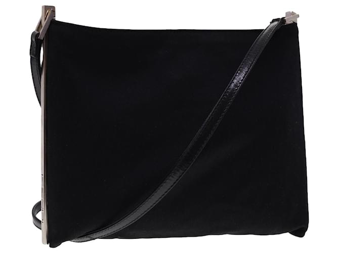 FENDI Shoulder Bag Nylon Black Auth bs4810  ref.890149