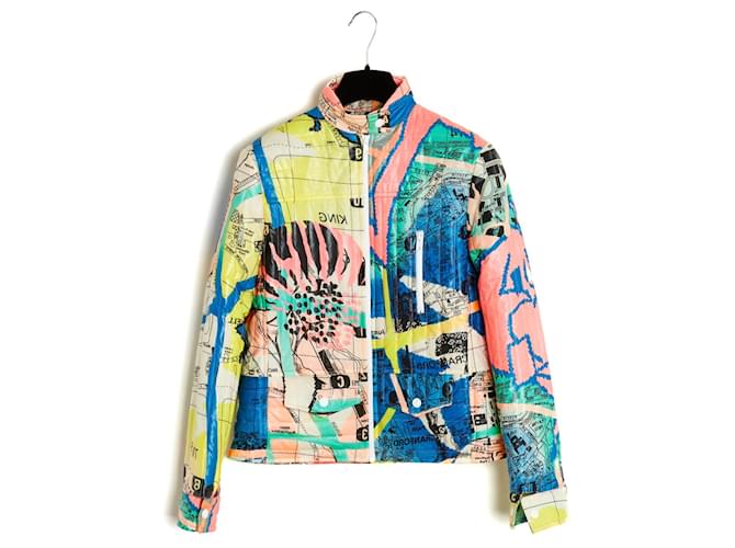 Christian Dior 01H GALLIANO GRAFFITI JACKET FR38 Multiple colors  ref.890276