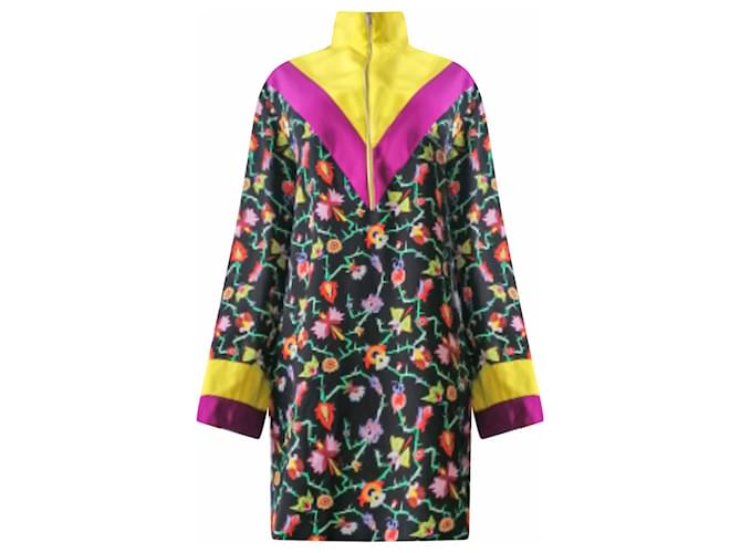 Emilio Pucci Emílio Pucci 2016 Resort Massimo Giorgetti vestido túnica de seda Tobias Multicolor  ref.412930