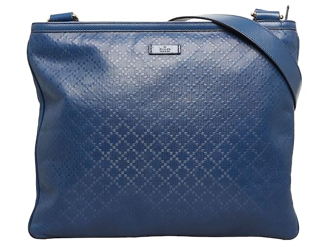 Gucci Blue Diamante Crossbody Bag Leather Pony-style calfskin  ref.888758