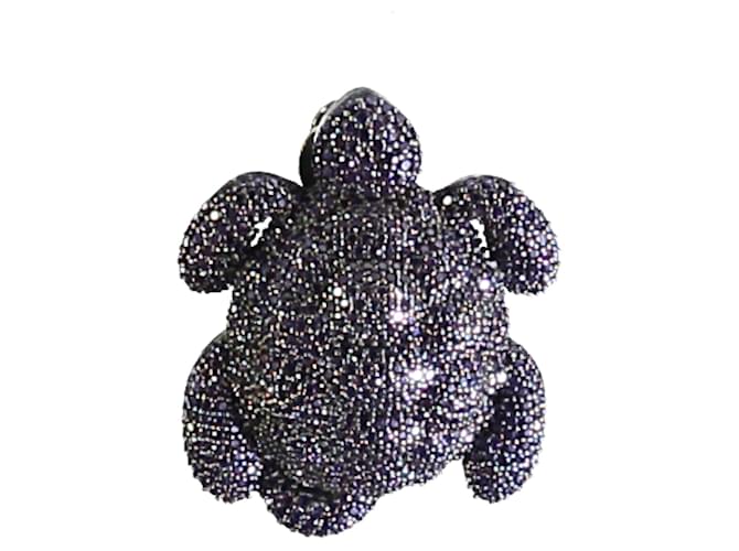 Autre Marque Begüm Khan Turtle Brooch Purple Metal  ref.889151