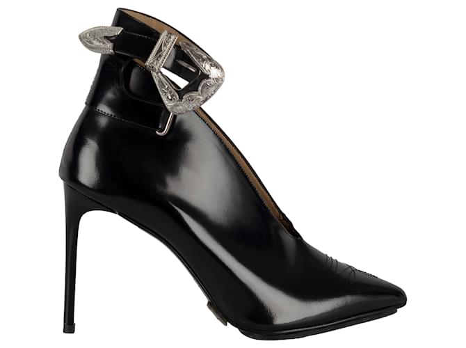 Toga Pulla buckled ankle boots Black Leather  ref.889164