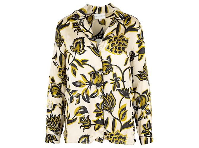 Camisa com estampa floral Chloé Stora Bege Viscose Fibra de celulose  ref.889215