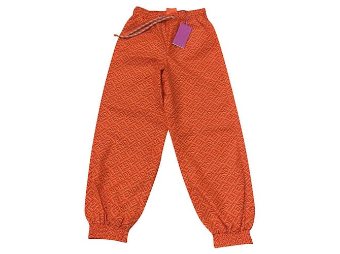 Fendi X Skims Pants Orange Polyester ref.889275 - Joli Closet