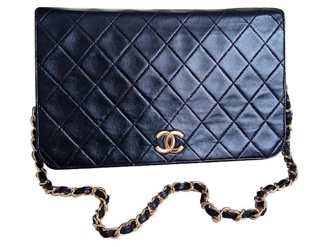 Chanel Handbags Black Lambskin  ref.889944